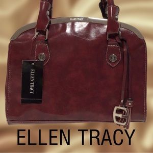 NWT Ellen Tracy Lola‎ Shoulder Bag, Brown